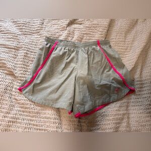 Nike Gray and Pink Athletic Shorts Lightweight and Flared